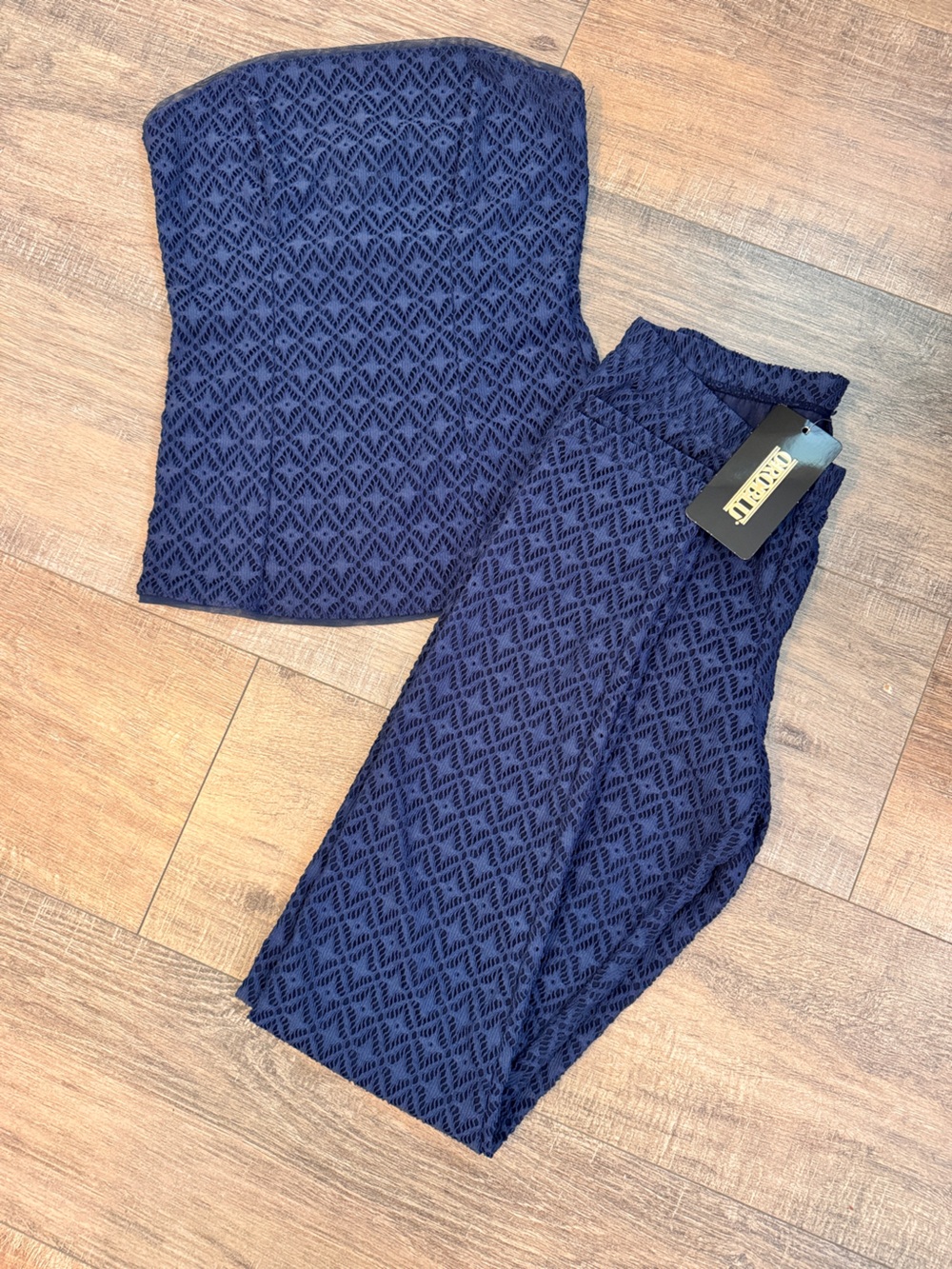 OROBLU Navy Textured Women's Jeggings Set | Size S